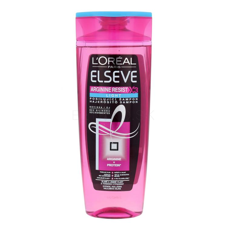 L&#039;Oréal Paris Elseve Arginine Resist X3 Light Shampoo Šampón pre ženy 400 ml