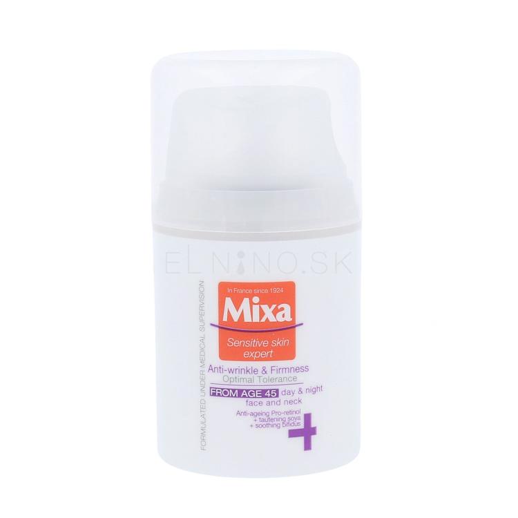 Mixa Optimal Tolerance Anti-Wrinkle &amp; Radiance Cream 45+ Denný pleťový krém pre ženy 50 ml