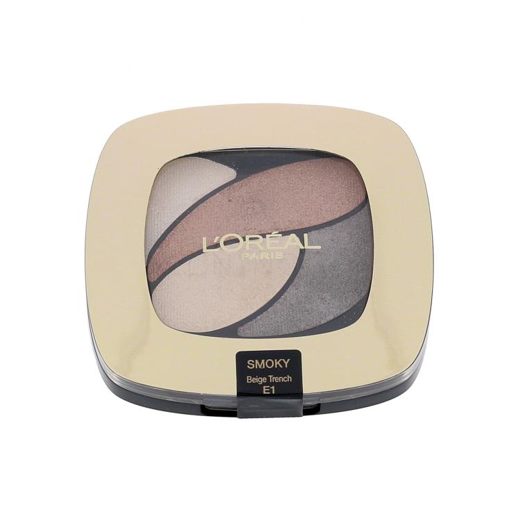 L&#039;Oréal Paris Color Riche Quad Eye Shadows Očný tieň pre ženy 2,5 g Odtieň E1 Beige Trench