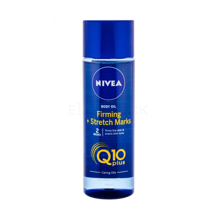 Nivea Q10 Plus Firming + Stretch Marks Telový olej pre ženy 200 ml