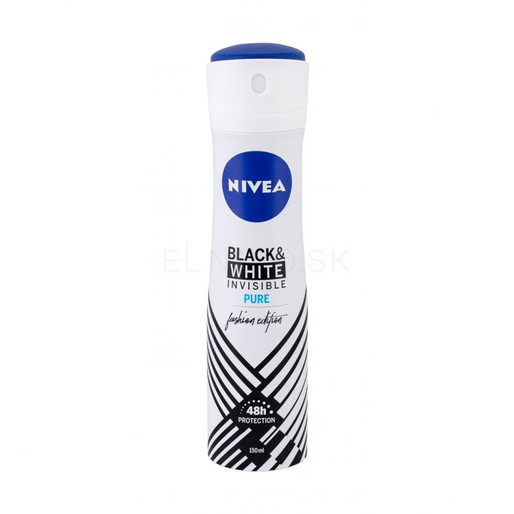 Nivea Black &amp; White Invisible Pure 48h Antiperspirant pre ženy 150 ml