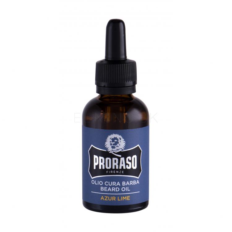 PRORASO Azur Lime Beard Oil Olej na fúzy pre mužov 30 ml