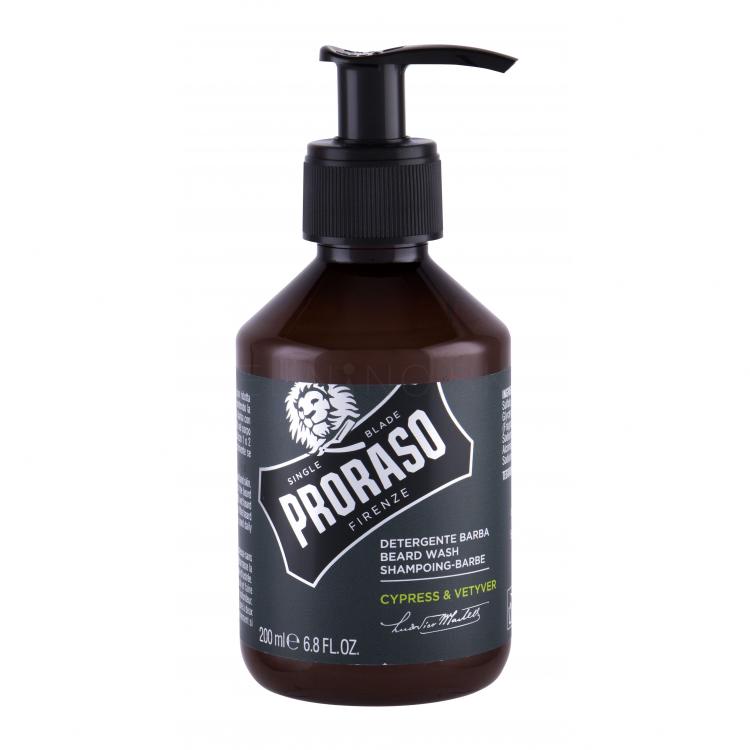 PRORASO Cypress &amp; Vetyver Beard Wash Šampón na fúzy pre mužov 200 ml