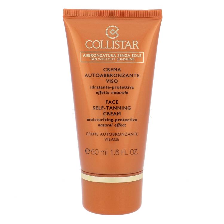 Collistar Tan Without Sunshine Face Self-Tanning Cream Samoopaľovací prípravok pre ženy 50 ml
