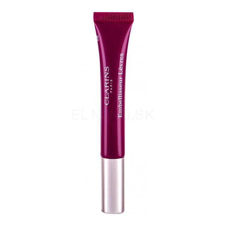 Clarins Natural Lip Perfector Lesk na pery pre ženy 12 ml Odtieň 08 Plum Shimmer