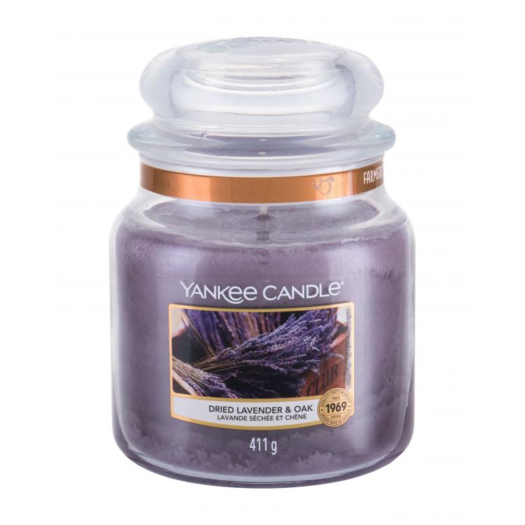 Yankee Candle Dried Lavender &amp; Oak Vonná sviečka 411 g
