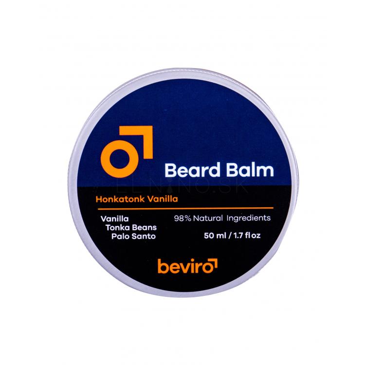 Be-Viro Men´s Only Beard Balm Vanilla, Tonka Beans, Palo Santo Balzam na fúzy pre mužov 50 ml
