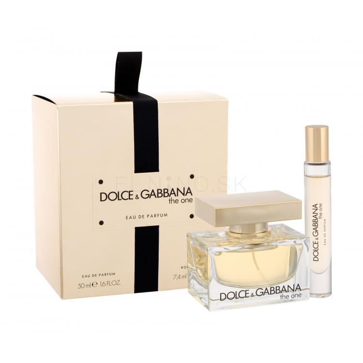 Dolce&amp;Gabbana The One Darčeková kazeta parfumovaná voda 50 ml + parfumovaná voda 7,4 ml poškodená krabička