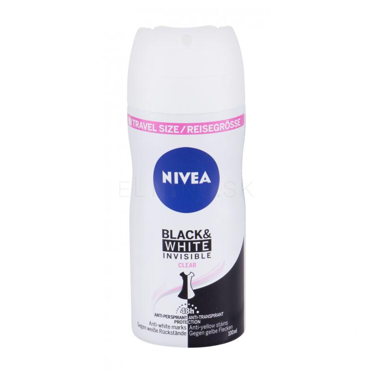 Nivea Black &amp; White Invisible Clear 48h Antiperspirant pre ženy 100 ml