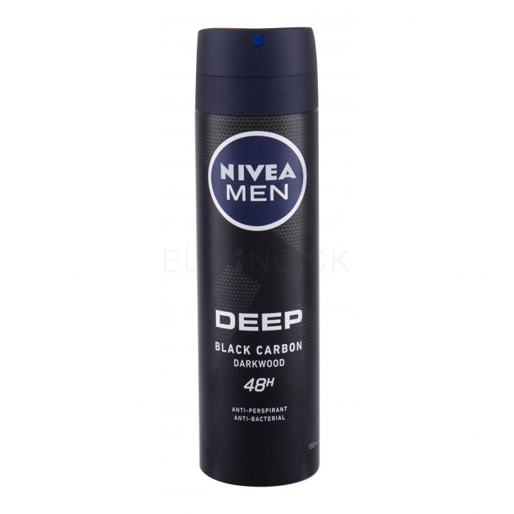Nivea Men Deep Black Carbon 48H Antiperspirant pre mužov 150 ml