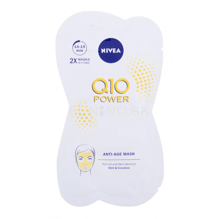 Nivea Q10 Power Anti-Age Pleťová maska pre ženy 15 ml