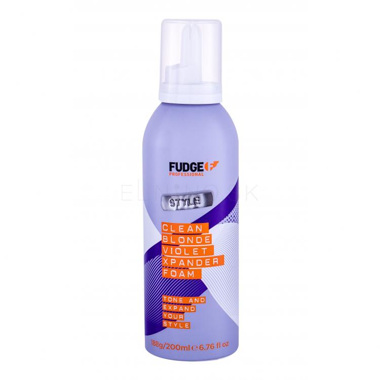 Fudge Xpander Foam Clean Blonde Violet Tužidlo na vlasy pre ženy 200 ml