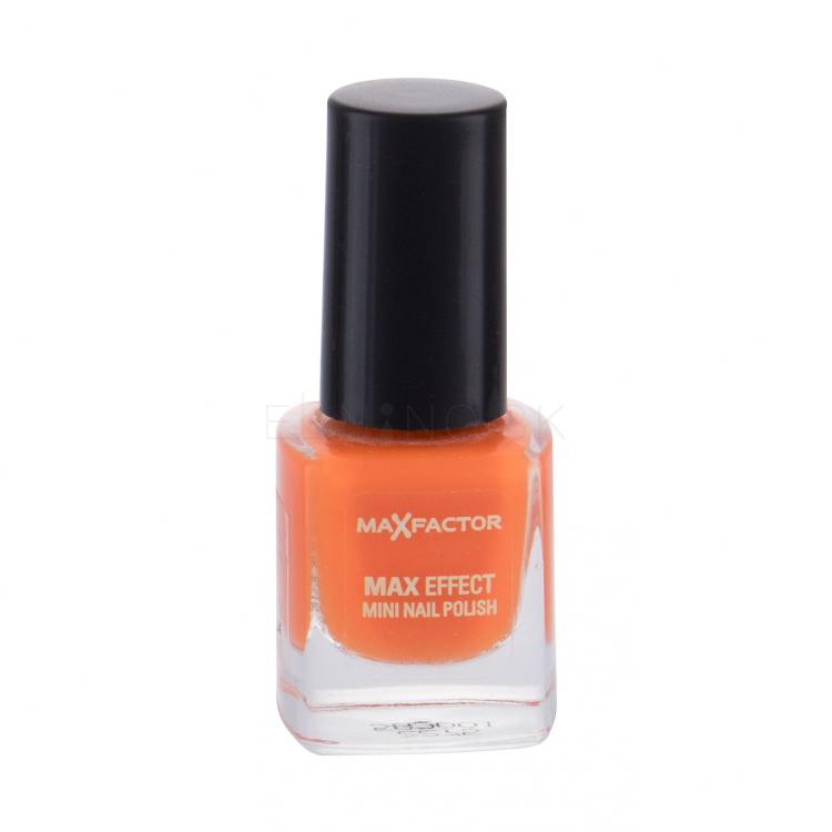 Max Factor Max Effect Mini Lak na nechty pre ženy 4,5 ml Odtieň 25 Bright Orange
