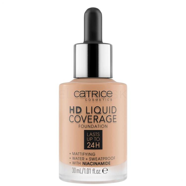 Catrice HD Liquid Coverage 24H Make-up pre ženy 30 ml Odtieň 040 Warm Beige
