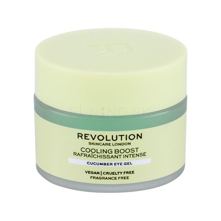 Revolution Skincare Cooling Boost Cucumber Očný gél pre ženy 15 ml
