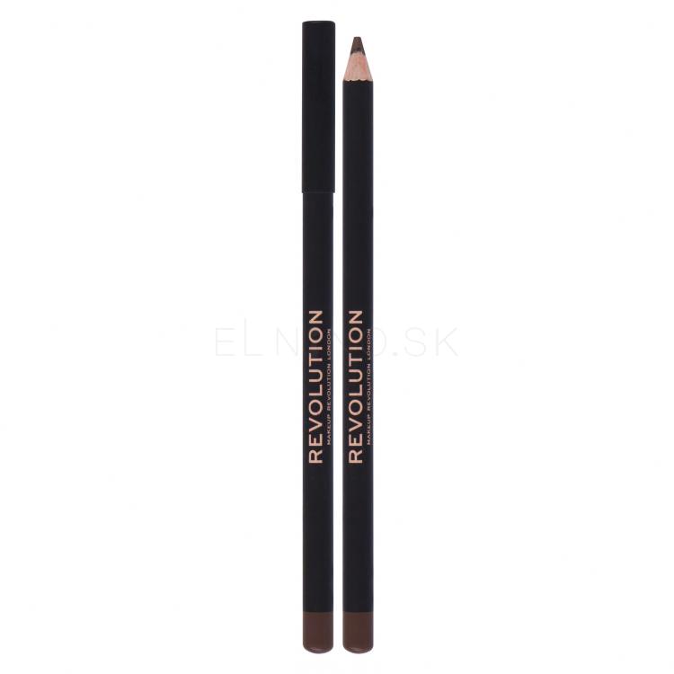 Makeup Revolution London Kohl Eyeliner Ceruzka na oči pre ženy 1,3 g Odtieň Brown