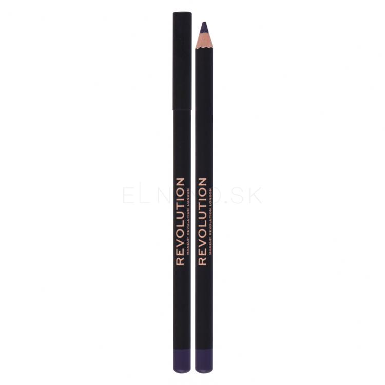 Makeup Revolution London Kohl Eyeliner Ceruzka na oči pre ženy 1,3 g Odtieň Purple