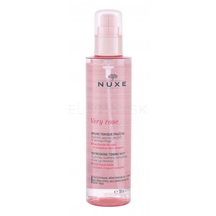 NUXE Very Rose Refreshing Toning Pleťová voda a sprej pre ženy 200 ml