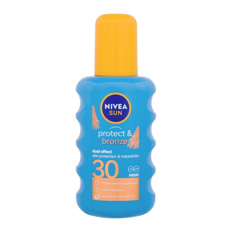 Nivea Sun Protect &amp; Bronze Sun Spray SPF30 Opaľovací prípravok na telo 200 ml