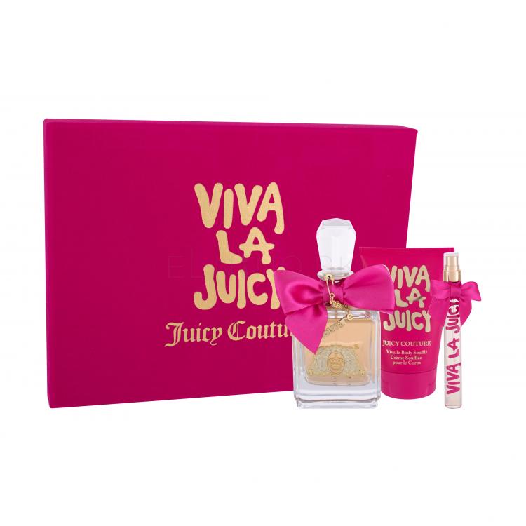 Juicy Couture Viva La Juicy Darčeková kazeta parfumovaná voda 100 ml + parfumovaná voda 10 ml + telové mlieko 125 ml