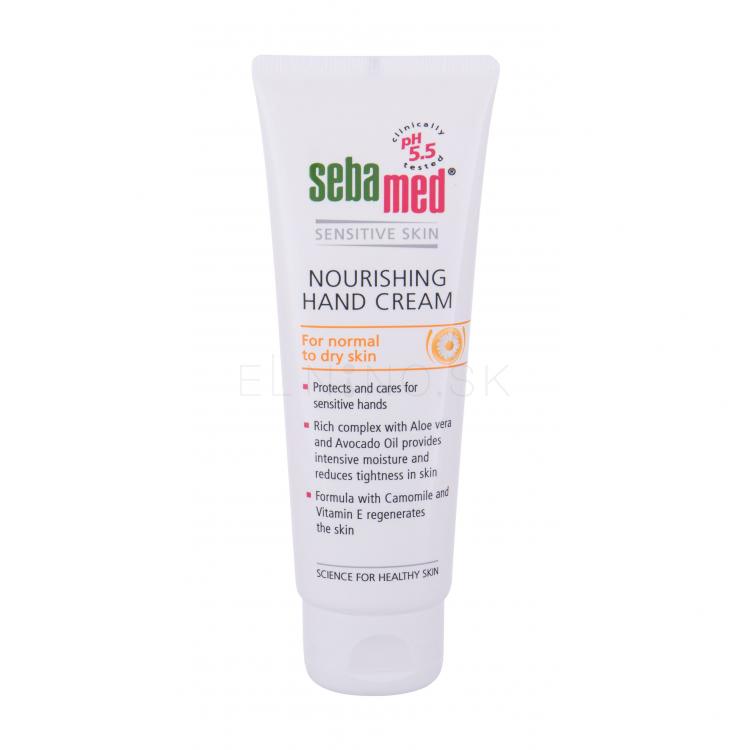 SebaMed Sensitive Skin Nourishing Krém na ruky pre ženy 75 ml