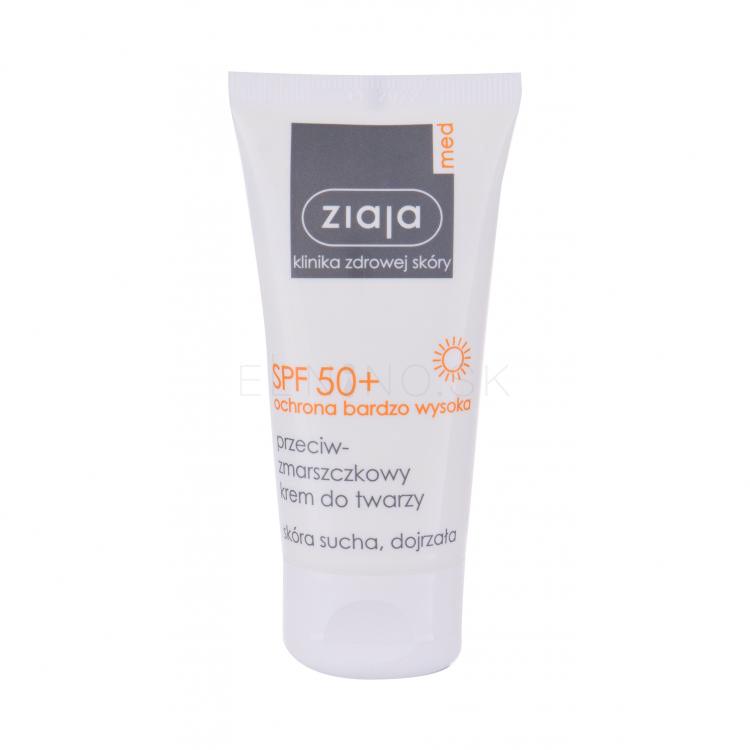 Ziaja Med Protective Anti-Wrinkle SPF50+ Opaľovací prípravok na tvár pre ženy 50 ml