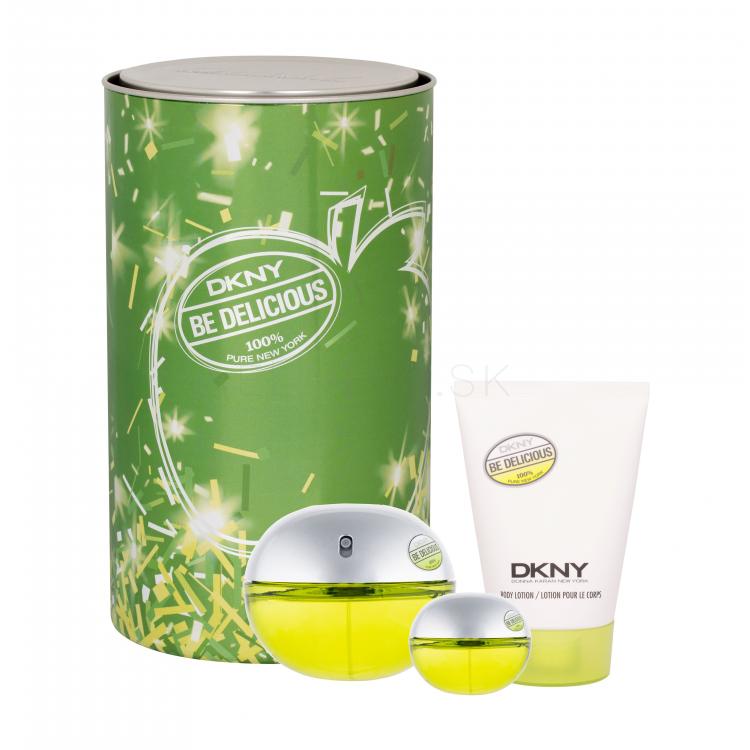 DKNY DKNY Be Delicious Darčeková kazeta parfumovaná voda 100 ml + parfumovaná voda 7 ml  + telové mlieko 100 ml