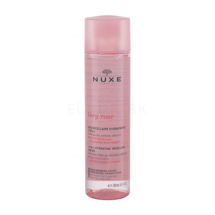 NUXE Very Rose 3-In-1 Hydrating Micelárna voda pre ženy 200 ml