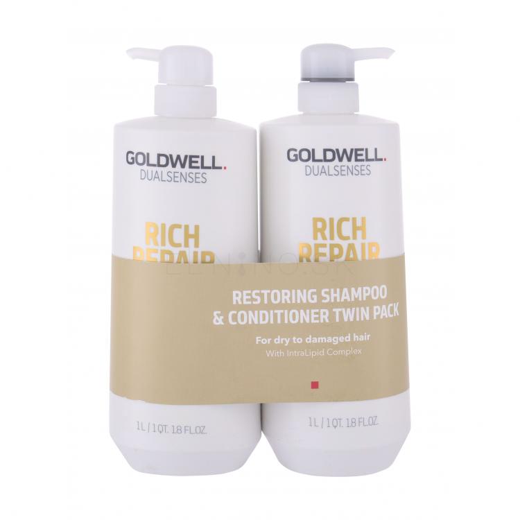 Goldwell Dualsenses Rich Repair Darčeková kazeta šampón 1000 ml + kondicionér 1000 ml