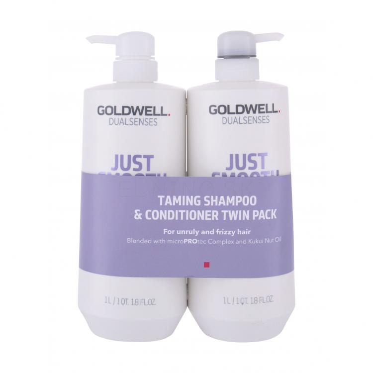 Goldwell Dualsenses Just Smooth Darčeková kazeta šampón 1000 ml + kondicionér 1000 ml