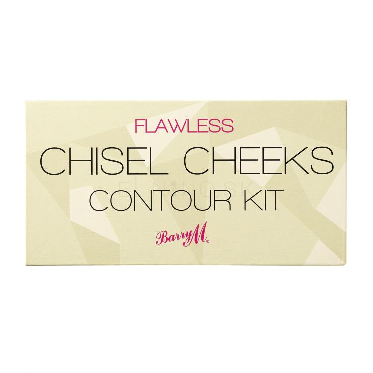 Barry M Flawless Chisel Cheeks Contour Kit Púder pre ženy 2,5 g Odtieň Light - Medium