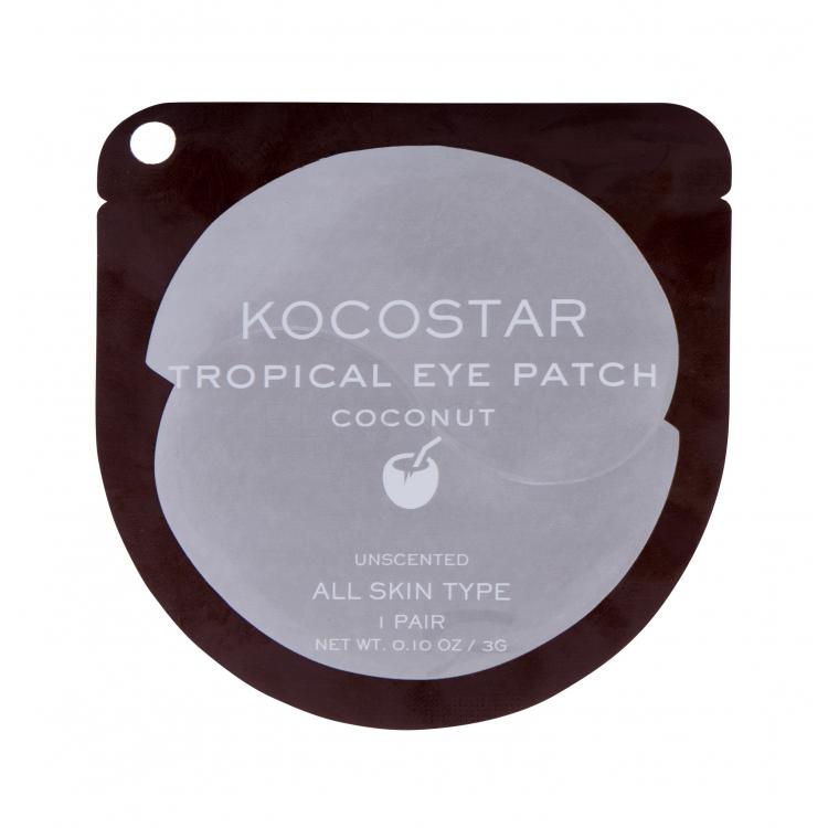 Kocostar Eye Mask Tropical Eye Patch Maska na oči pre ženy 3 g Odtieň Coconut