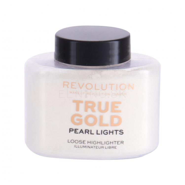 Makeup Revolution London Pearl Lights Rozjasňovač pre ženy 25 g Odtieň True Gold