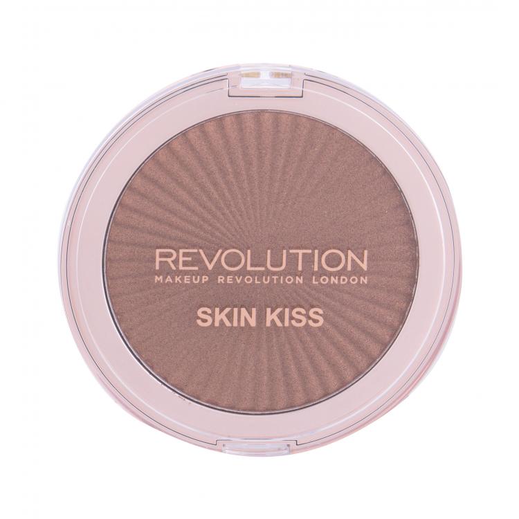 Makeup Revolution London Skin Kiss Rozjasňovač pre ženy 14 g Odtieň Sun Kiss