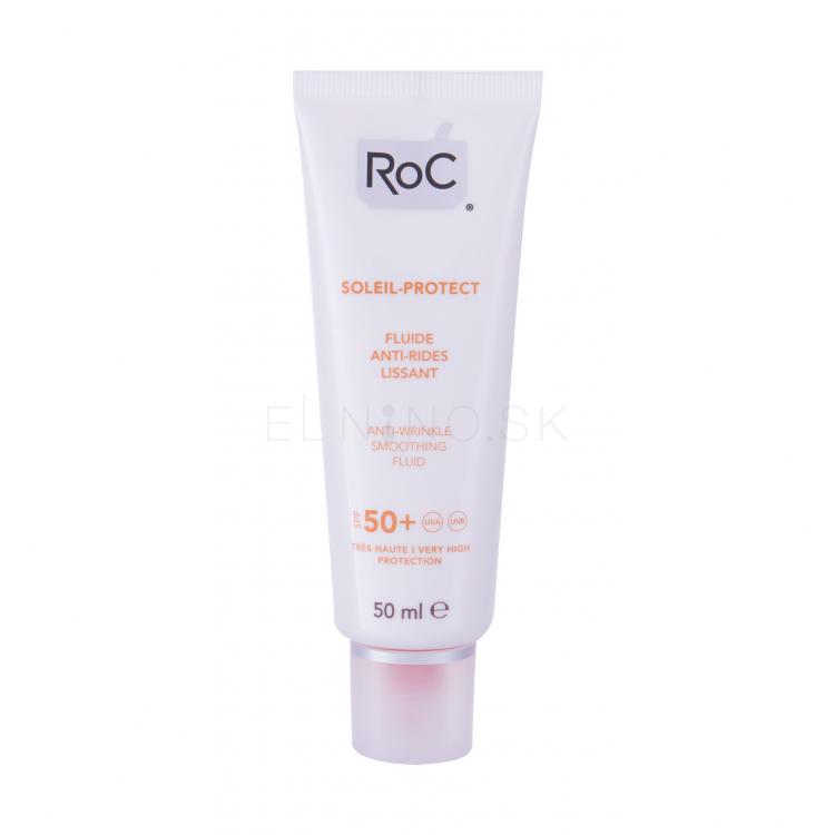RoC Soleil-Protect Anti-Wrinkle SPF50+ Opaľovací prípravok na tvár pre ženy 50 ml