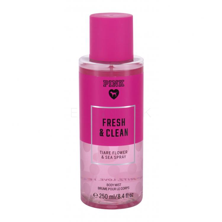 Victoria´s Secret Pink Fresh &amp; Clean Telový sprej pre ženy 250 ml