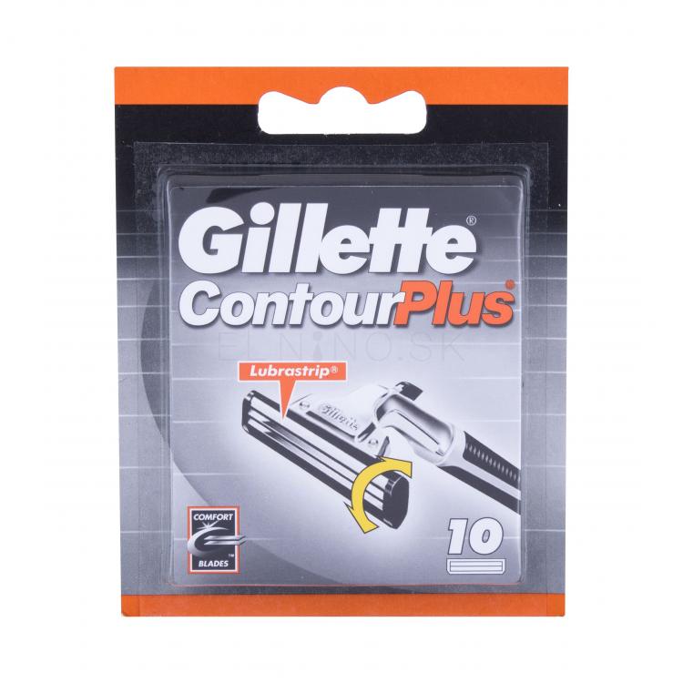Gillette Contour Plus Náhradné ostrie pre mužov 10 ks