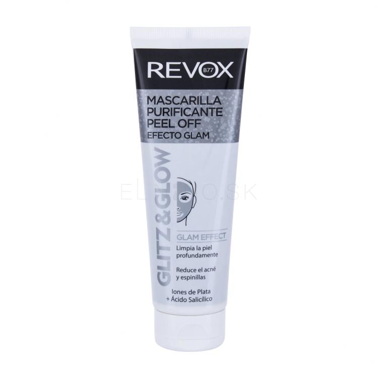 Revox Glitz &amp; Glow Silver Purifying Pleťová maska pre ženy 80 ml