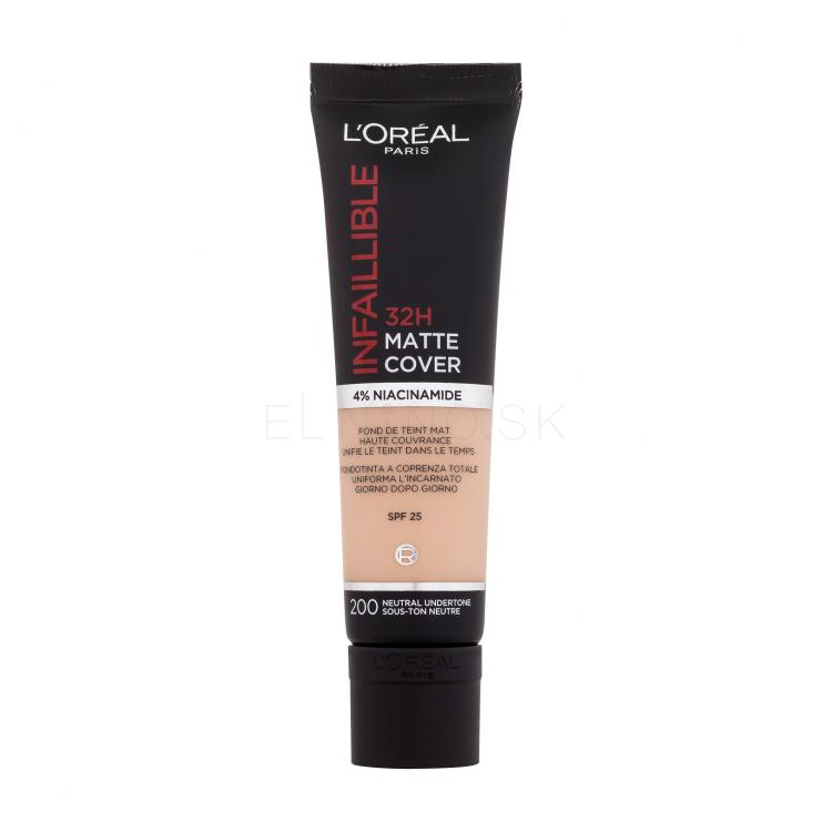 L'Oréal Paris Infaillible 32H Matte Cover SPF25 Make-up pre ženy 30 ml Odtieň 200