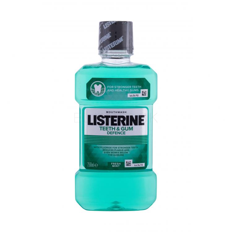Listerine Teeth &amp; Gum Defence Defence Fresh Mint Mouthwash Ústna voda 250 ml