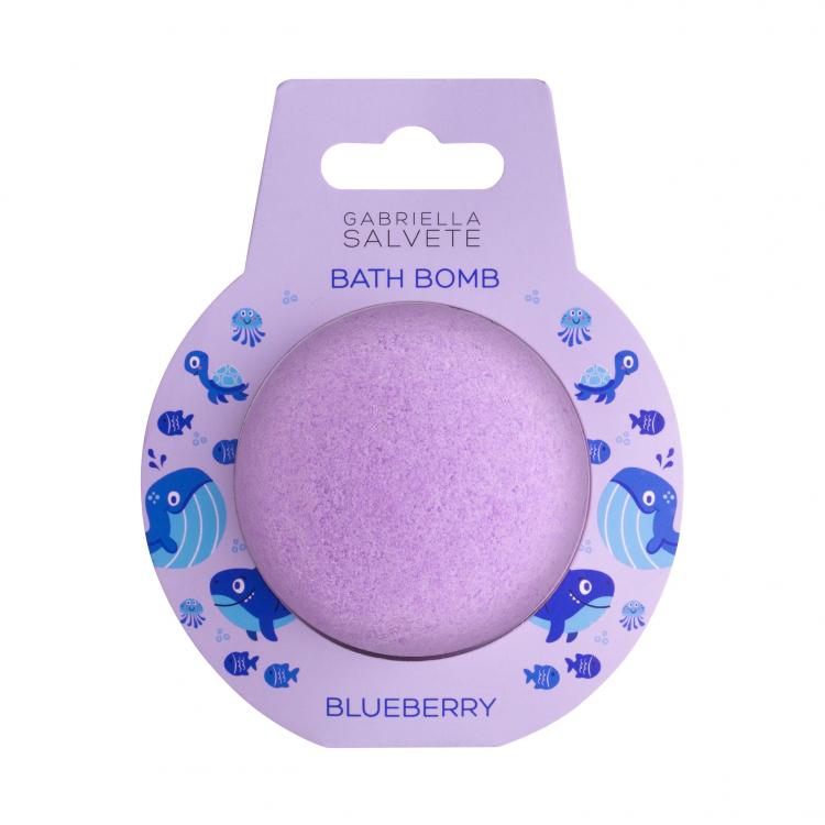 Gabriella Salvete Kids Bath Bomb Blueberry Bomba do kúpeľa pre deti 100 g