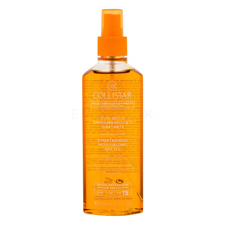Collistar Special Perfect Tan Supertanning Moisturizing Dry Oil SPF15 Opaľovací prípravok na telo pre ženy 200 ml