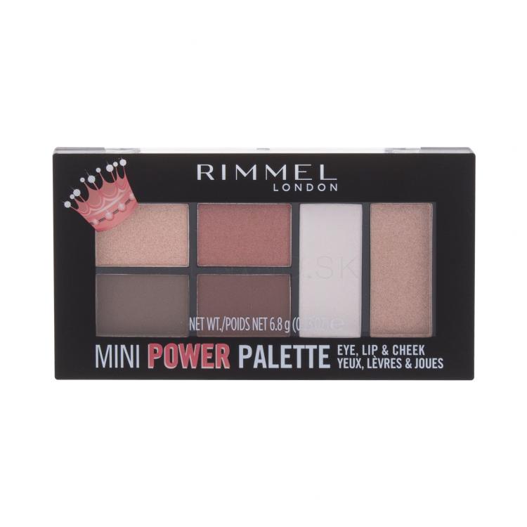Rimmel London Mini Power Palette Kontúrovacia paletky pre ženy 6,8 g Odtieň 003 Queen