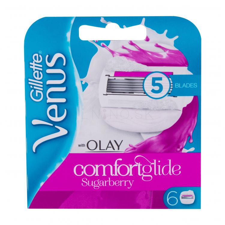 Gillette Venus &amp; Olay Sugarberry Comfortglide Náhradné ostrie pre ženy 6 ks