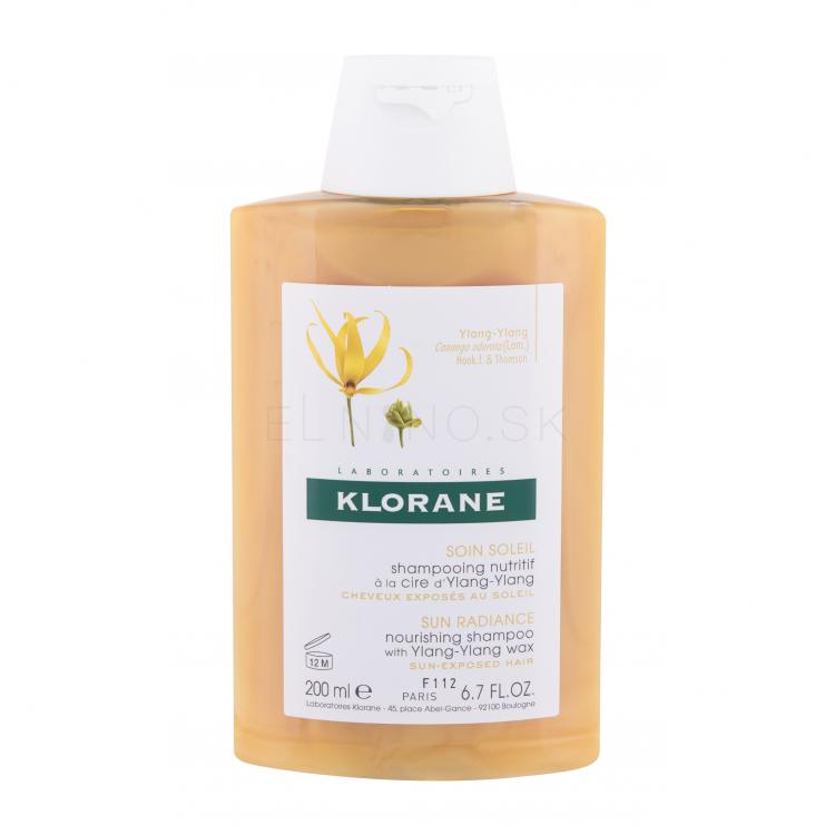 Klorane Ylang-Ylang Wax Sun Radiance Šampón pre ženy 200 ml