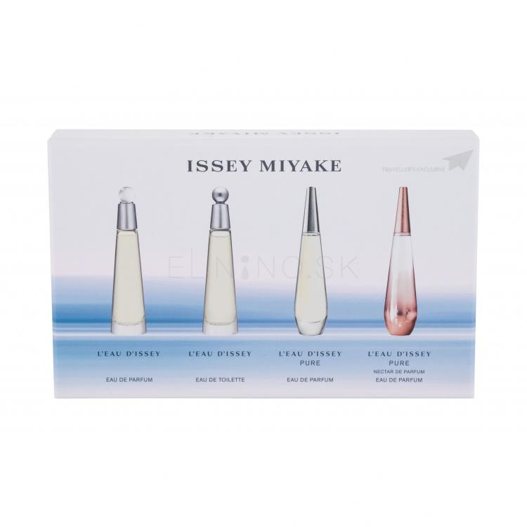 Issey Miyake L´Eau D´Issey Darčeková kazeta toaletná voda L´Eau D´Issey 3,5 ml + parfumovaná voda L´Eau D´Issey Pure Nectar de Parfum 3,5 ml + parfumovaná voda L´Eau D´Issey Pure 3,5 ml + parfumovaná voda L´Eau D´Issey 3,5 ml