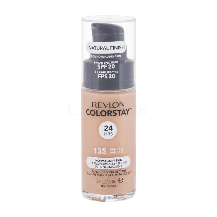 Revlon Colorstay Normal Dry Skin SPF20 Make-up pre ženy 30 ml Odtieň 135 Vanilla