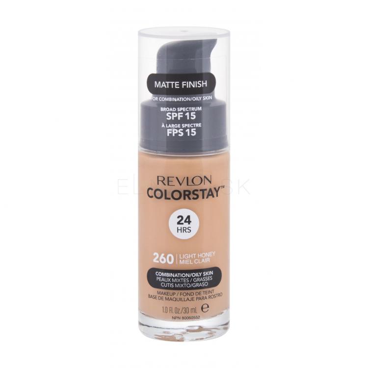 Revlon Colorstay Combination Oily Skin SPF15 Make-up pre ženy 30 ml Odtieň 260 Light Honey