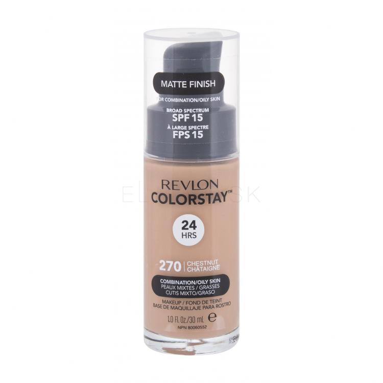 Revlon Colorstay Combination Oily Skin SPF15 Make-up pre ženy 30 ml Odtieň 270 Chestnut