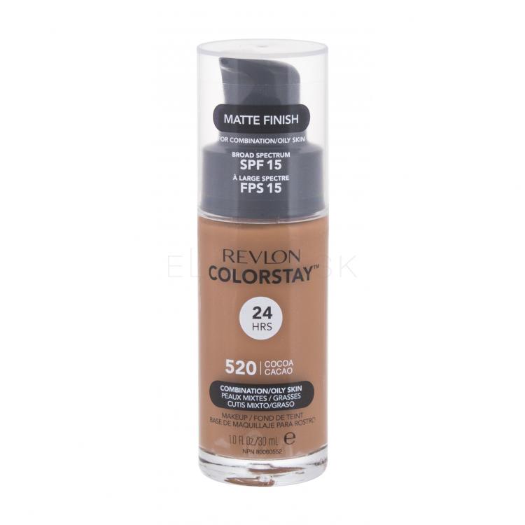 Revlon Colorstay Combination Oily Skin SPF15 Make-up pre ženy 30 ml Odtieň 520 Cocoa